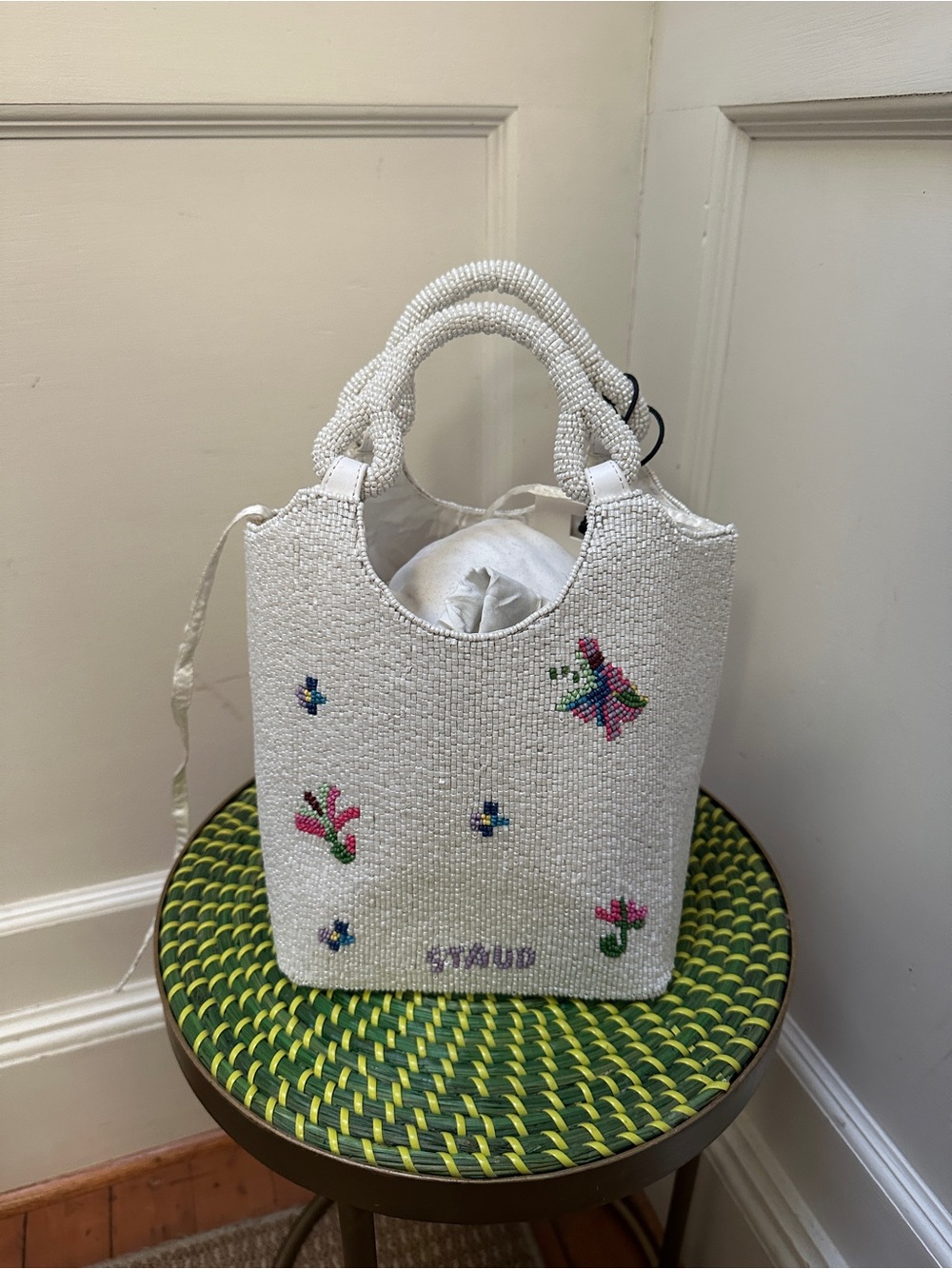 Staud Beaded Cote First Bloom Bag - Picture 3 of 7
